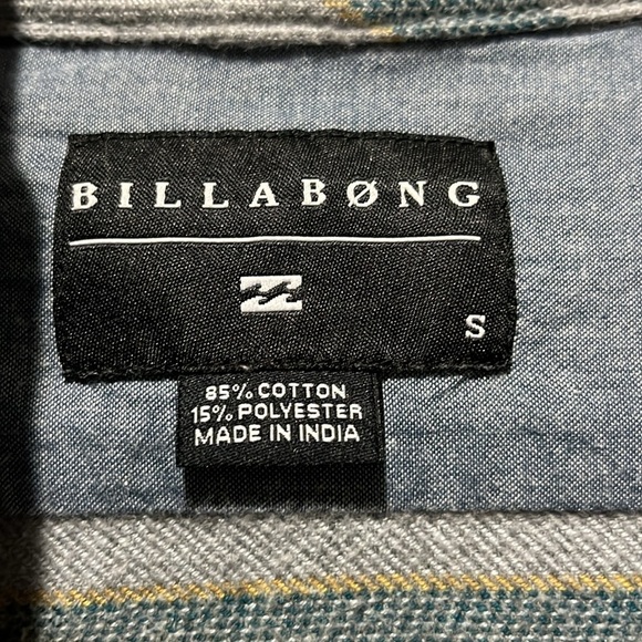 Men's Striped Hooded Jacket Button Down Gray Blue Sz Small Casual - Picture 3 of 11